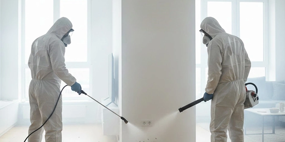 Уничтожение тараканов холодным туманом